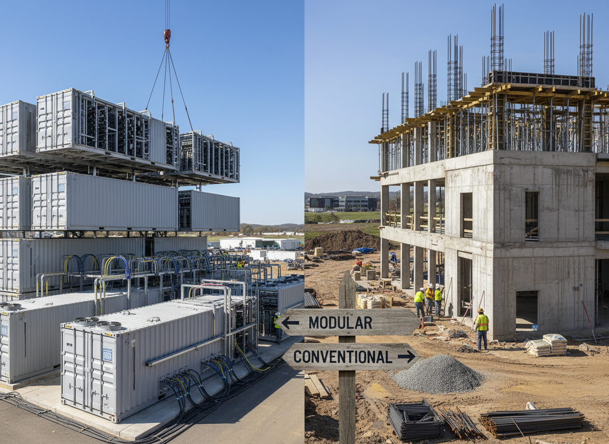 Modular vs. Conventional Data Center Construction