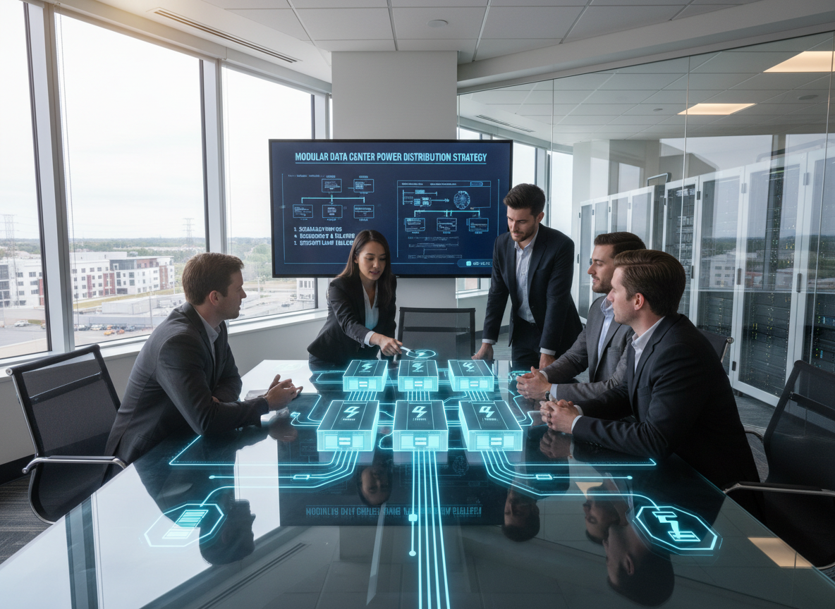 Power Distribution Planning for Modular Data Centers